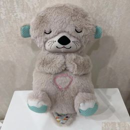 Plush Light - Up Toys Breathing Bear Baby Otter P Doll Toy Cute Soothing Companion To Drop Delivery Gifts Stuffed Animals Dhrkn