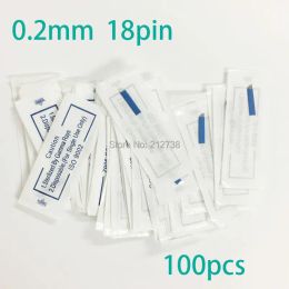 Machines 100 Pcs 0.2mm Diameter 18 Needle Blade Eyebrow Tattoo Needles For Permanent Makeup