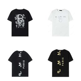 Men Summer Designer T Shirt Women Loose Black White T-shirts Streetwear Short Sleeve Polos -shirts