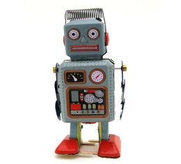 Cartoon WindingupTin Robots Classic Manual Handcrafts Nostalgic Toys Home Accessories Kid039 Party Birthday Gifts Collect5720882