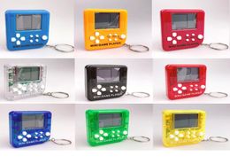 Mini Handheld Game Players Retro Game Box keychain Built in 26 Games controller With Rope Whack a mole gaming Toys keychains1621886