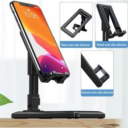 Adjustable Phone Holder Stand, Multifunctional Live Broadcast Stand, Foldable Mobile Phone Bracket for iPhone 12 11 Xs Pro Max LL