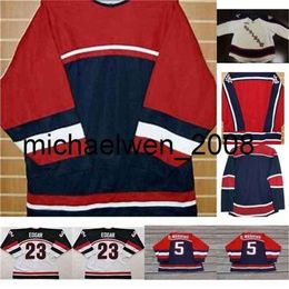 Kob Weng Saginaw Spirit Jersey 23 Edgar 5 Mannino Mens Womens Youth 100% Embroidery cusotm any name any number Hockey Jersey Fast Shipping