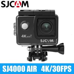 SAM SJ4000 AIR Action Camera 4K 30PFS 1080P 4x Zoom 24G WIFI Sports Video Cameras Motorcycle Bicycle Helmet Waterproof Cam 240407