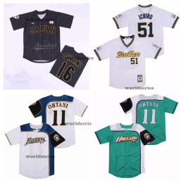 Movie jerseys Japan ORIX BLUE WAVE JERSEY ICHIRO Baseball Jersey Mens S-XXXL