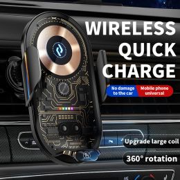 Chargers Q18 Magnetic Car Charger 360 Degree Rotation Mount Auto Air Vent Stand for iPhone 14/13/12 Car Phone Wireless Charging Holder