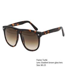 Sunglasses Boyfriend Style Acetate Frame Classical Glass Lens 60 Oversized 4147 Unisex Women Summer Driving Fashion Quality7248990