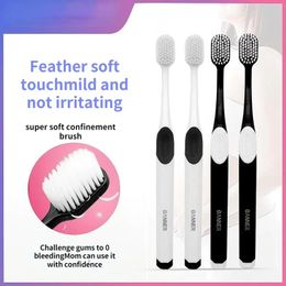 2pc Oral Hygiene Care Ultra-fine Wool Eco-friendly Travel Toothbrush Fibre Nano Confinement Toothbrush Soft Bristle Toothbrush