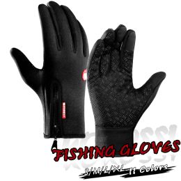 Accessories Fishing Accessories One Pair Neoprene PU Breathable Leather Pesca Fitness Carp Anti Slip Fishing Gloves Universal For All Season