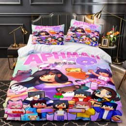 sets Hot Aphmau Bedding Set Single Twin Full Queen King Size Game Aphmau Bed Set Children's Kid Bedroom Duvetcover Sets 001