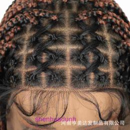 Wig synthetic braided headband full lace 1B/30 Colour black wig dirty