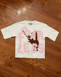 American High Street Harajuku Retro Letter Printed Oversized T-shirt Tops Men Y2k Loose Casual Versatile Clothing Women 240421