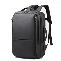 Backpack Business For Men 2024 Usb-Charging Knapsack Laptop Computer Waterproof Rucksack Travel Handle Packsack Women