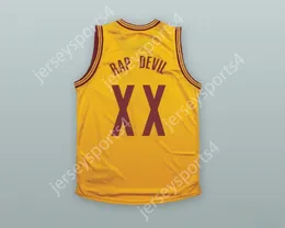 CUSTOM ANY Name Number Mens Youth/Kids MGK XX RAP DEVIL YELLOW BASKETBALL JERSEY TOP Stitched S-6XL