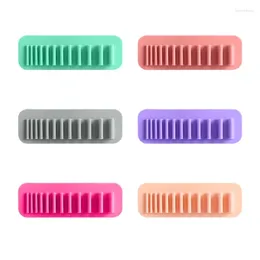 Kitchen Storage Makeup Brush Rack Non-punching Drying Silicone Cosmetic Holder For Tile Bathroom