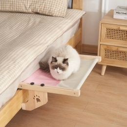 Mats L Szie Hanging Pet Cat Bed Window Hammock Sofa House Furniture Kitten Indoor Washable Removable Seat Wooden Pet Supplies