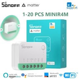 Control 120PCS SONOFF MINIR4M Matter WiFi Smart Switch Smart Home Automation Module via eWeLink Google Apple home assistant Alexa IFTTT