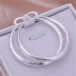 Earrings NEW ARRIVE Hot Sale Silver Earring Jewellery Plated Women Lady Retro Hook Wedding Party Best Gift