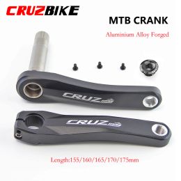 Parts Cruzbike Mtb Mountain Bike Crankset Gxp Bicycle Crank 160mm/170mm/175mm Black Aluminum Alloy with Bottom Bracket