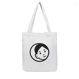 Shopping Bags I'm Watching You Cartoon Casual Canvas Shoulder Bag Reusable Shopper Grocery Tote Women Ladies Travel Storage