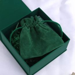 Display Green Velvet Gift Bags 7x9cm to 15x21cm pack 50 Ring Earring Stud Necklack Jewelry Drawstring Pouches Eyelashes Makeup Dust Sack