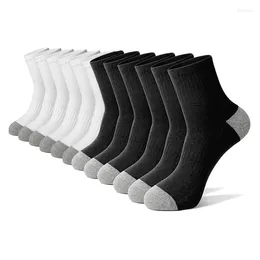 Men's Socks 6 Pairs Cotton Running Crew Middle Tube High Quality Casual Breathable Sports For Men And Women Soft Sock