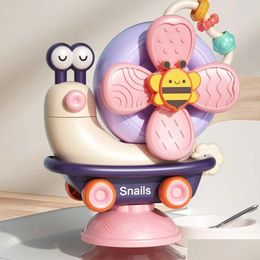 Bath Toys Infant High Chair Toy With Suction Cup Baby Montessori Sensory Windmill Snail Joyf Meal Table Shake Drop Delivery Kids Mat Dhftq