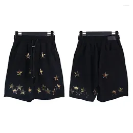 Men's Shorts Summer High Quality Casual Basketball Shrots 5-Pointed Star Print Fashion Loose Beach Drawstring Gym Men