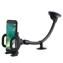 Cell Phone Mounts Holders Universal Windshield Dashboard Flexible Long Arm Car Phone holder Mount for iPhone X 8 Car Mount holder for phone Y240423