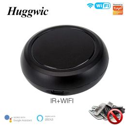 Control Huggwic WiFi IR Remote Control Smart Home Tuya Infrared Controller For Alexa Google Assistant