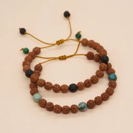 Strands Go2boho Rudraksha Bead Friendship Bracelets For Women Men unisexs Jewellery Energy Healing Gemstones Mala Gift