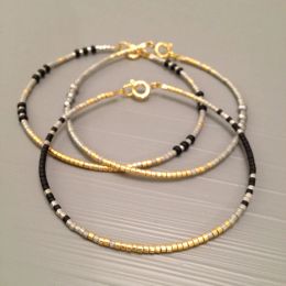 Strands KKBEAD Dainty Miyuki Simple Thin Bracelets Autumn and Winter Style Bracelet for Women Jewelry Gift Pulseras Mujer