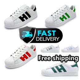 2024 Designer shoes Casual Shoes Men Women Sneakers Fashion stripe Flat shoes Sports Running Shoes 36-45 White Outdoor Sports Free shipping