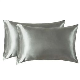 Silk satin ice silk pillowcase simulation silk pillowcase 240411