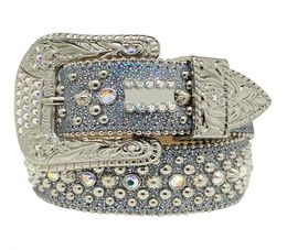 Fashion Belts for Women Designer Mens rhinestone belt with bling rhinestones as gift2088517