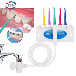 Heads Tackore Faucet Water Dental Flosser Oral Irrigator Jet Brush Teeth Whitening Toothbrush Cleaning Oral Irrigator