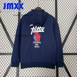 JMXX 24-25 Barcelona Soccer Hoodies PATTA Co Branded Styles Jerseys Mens Jersey Man Football 2024 2025 Pullover Fan Version 945