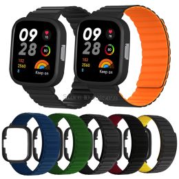 Devices Magnetic Silicone Strap for Xiaomi Redmi Watch 3 watch band Watchband for Redmi Watch 3 SmartWatch Replacement bracelet correa