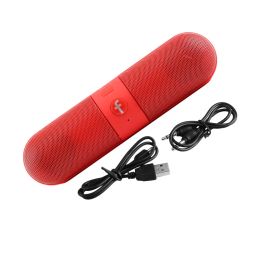 Speakers Portable Mini Speakers TF Card Stereo Wireless Music Outdoor Pill Speakers with Buildin Microphone