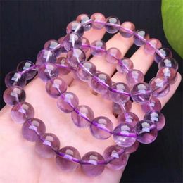 Link Bracelets 12MM Natural Ametrine Bracelet Fashion Crystal Quartz Gemstone Jewelry Reiki Healing Gift For Women 1pcs