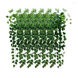 Decorative Flowers Zinnia Artificial Hanging Vine Leaves Garland Home Garden Wall Decoration Without Vase