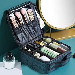 Cosmetic Bags Case Waterproof Partition Make Up Bag Large Capacity PU Portable Storage Box Wholesale Necessarie Feminina