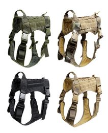 Tactical No Pull Dog Harness K9 Service Dog Collars Hunting Molle Vest With Law Working Canine Harness6348030