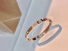 Luxury Designer Bracelets Online shop Kajia Bracelet 925 Sterling Silver Plated 18K Gold Classic Screw Pattern Smooth Face Four Diamond Six Diamond Wide Narrow Ful