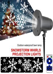 Snowfall Snowflake Projector Laser Light LED Christmas Lights Outdoor Waterproof For Home Holiday Party Garden Home Decoration9550818