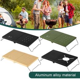 Camp Furniture Carbon Steel Mini Camping Table Outdoor Folding Table Compact Lightweight Portable Outdoor Camping Table Y240423