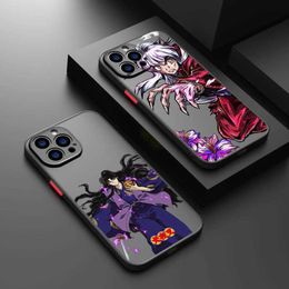 Cell Phone Bumpers Inuyasha Japanese Anime For iPhone 15 14 13 12 mini 11 XS XR X 8 7 Pro Max Plus TPU Frosted Translucent Phone Case Y240423