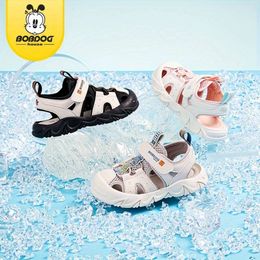 Bobdog House Unissex Kid's Close Dout Blushable Sandals, sapatos confortáveis não deslizantes para as atividades ao ar livre de menino BJ32259