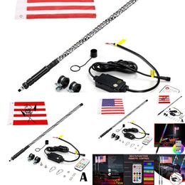 New New New RGB LED Beach Marquee Lights for Car Off-road Motorcycle Decoration Antenna Lamp Whip Pole with Flag