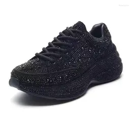 Casual Shoes AIYUQI Women Sneakers Platform 2024 Rhinestone Sponge CakeWomen Large Size For